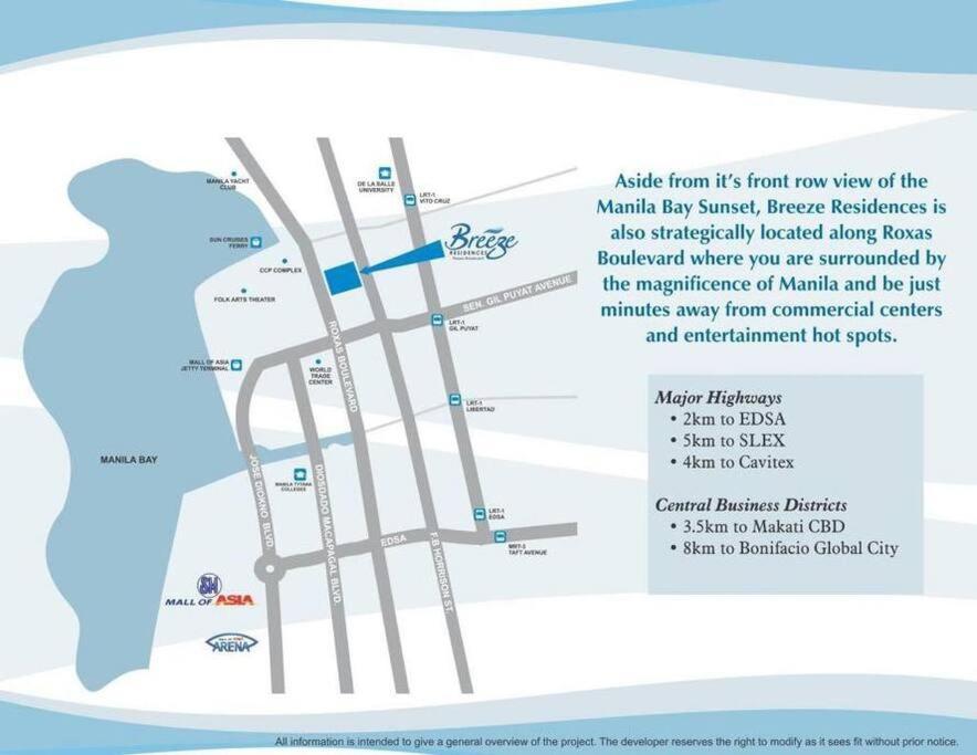 Breeze Residences - 1Br Unit With Balcony -Top Floor Manila Exteriér fotografie